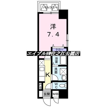 フォンテーヌ　加賀屋の物件間取画像